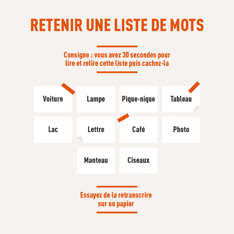 Retenir une liste de mots