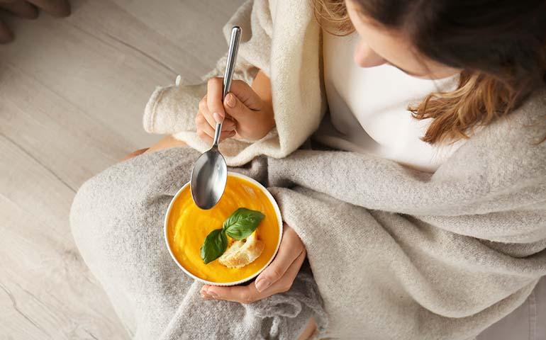 Un potage reconfortant et équilibré